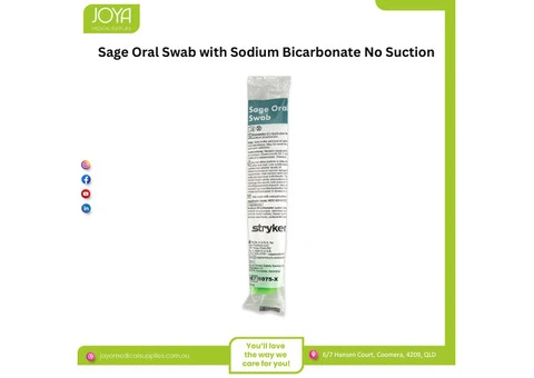 Sage Oral Swab with Sodium Bicarbonate No Suction - Joya Medical Supplies