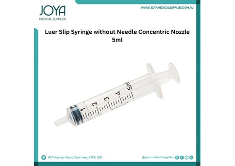 Luer Slip Syringe without Needle Concentric Nozzle 5ml - Joya Medical Supplies