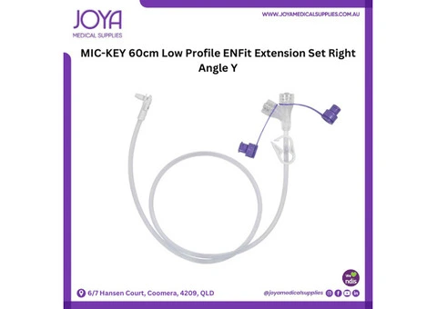 MIC-KEY 60cm Low Profile ENFit Extension Set Right Angle Y | Joya Medical Supplies