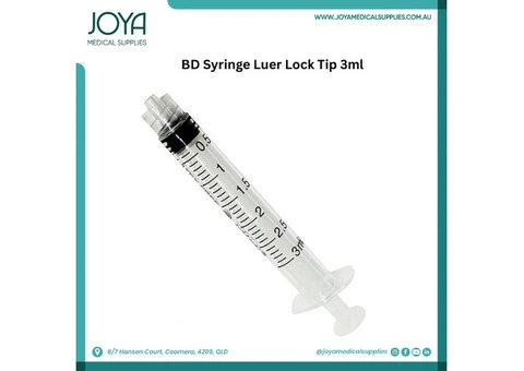 BD Syringe Luer Lock Tip 3ml - Joya Medical Supplies