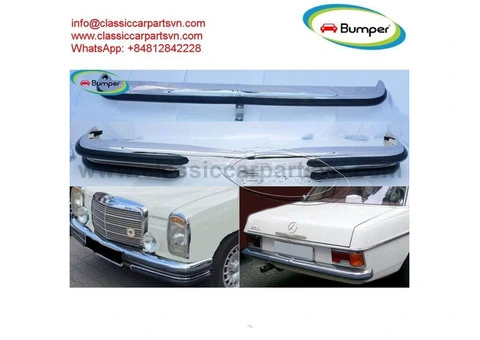 Mercedes W114 W115 Sedan S2 bumpers full set - 2/3