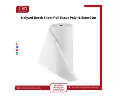 Halyard Bench Sheet Roll Tissue Poly 41.5cmx91m | Australia
