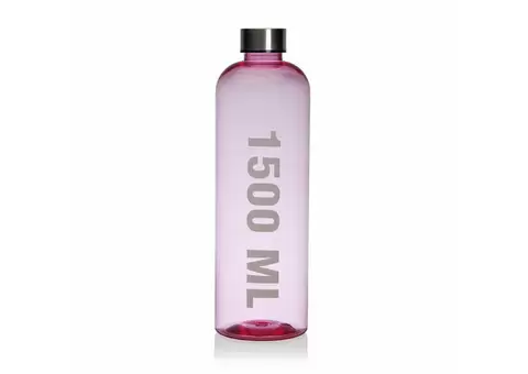 Water bottle Versa Pink 1,5 L Acrylic Steel polystyrene 9 x 29 x 9 cm - Qubyk AU