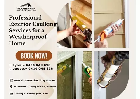 Smooth Finish Silicone & Caulking - Residential Caulking Sydney