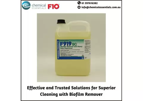 Effective and Trusted Solutions for Superior Cleaning with Biofilm Remover
