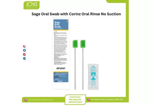Sage Oral Swab with Corinz Oral Rinse No Suction | Joya Medical Supplies