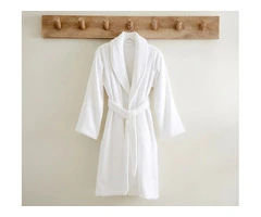 Chalet Quick Dry Terry Cotton White Large/ Xtra Large Bath Robes By Renee Taylor - Qubyk AU