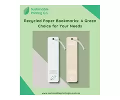 Recycled Paper Bookmarks: A Green Choice for Your Needs