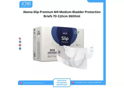 Abena Slip Premium M4 Medium Bladder Protection Briefs 70-110cm 3600ml | Joya Medical Supplies