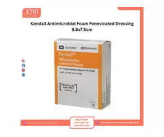 Kendall Antimicrobial Foam Fenestrated Dressing 8.8x7.5cm - Joya Medical Supplies