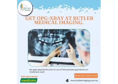 Get an OPG X-Ray at Butler Medical Imaging. (08) 9544 3999