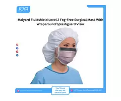 Halyard Fluidshield Level 2 Fog-Free Surgical Mask With Wraparound Splashguard Visor | Australia