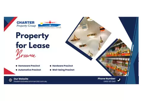 Property for Lease in Broome | Frederick Street Commercial