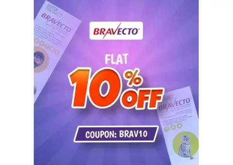 Extra 10% OFF - Use Code: BRAV10 - Bravecto For Dogs and Cats