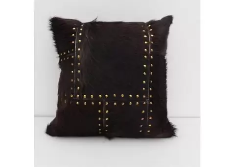 Special Cowhide Cushions for Rustic Feel