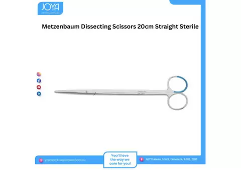 Metzenbaum Dissecting Scissors 20cm Straight Sterile | Joya Medical Supplies