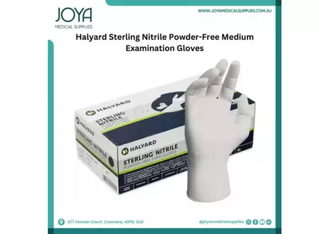 Halyard Sterling Nitrile Powder-Free Medium Examination Gloves | Australia