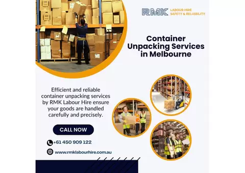 Container Unpacking Services in Melbourne