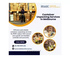 Container Unpacking Services in Melbourne