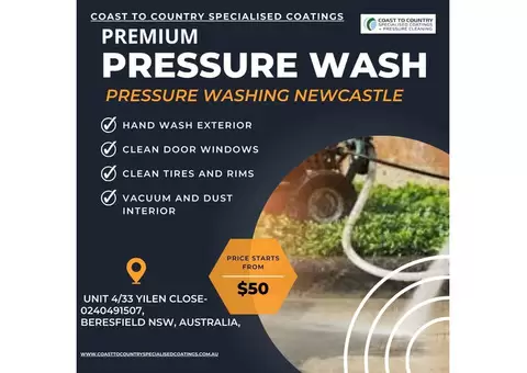 Commercial pressure cleaning Newcastle