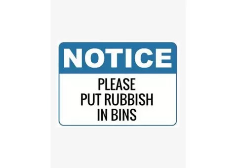 Custom metal notice signs for sale with in Sydney - 2/3