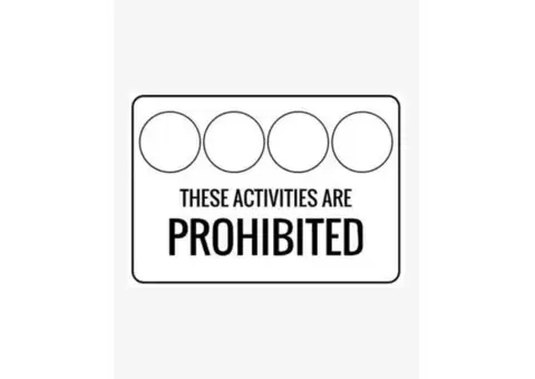 High quality prohibition metal signs for sale in Sydney - 1/3