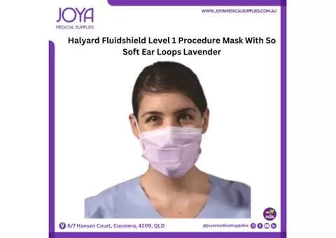 Halyard Fluidshield Level 1 Procedure Mask With So Soft Ear Loops Lavender | Australia