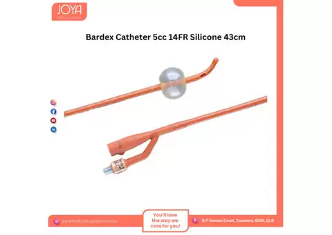 Bardex Catheter 5CC 14FR Silicone 43cm | Australia - Joya Medical Supplies