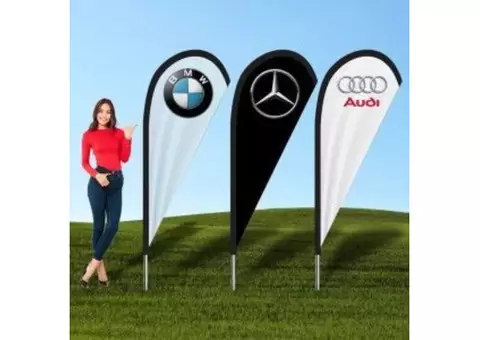 Teardrop Flags – Stand Out with Eye-Catching Promotional Flags