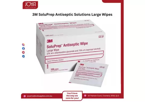 3M SoluPrep Antiseptic Solutions Large Wipes | Joya Medical Supplies