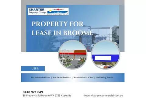 Property for Lease in Broome | Frederick Street Commercial
