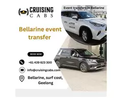 Bellarine Event Transfer—Choose Cruising Cabs for Comfortable Journeys