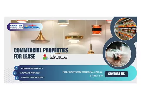 Commercial Properties for Lease in Broome | Frederick Street Commercial