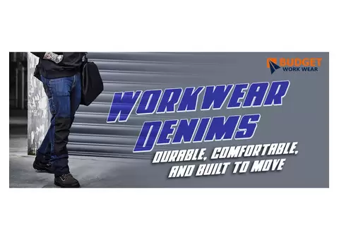 Get the durable, comfortable workwear denims