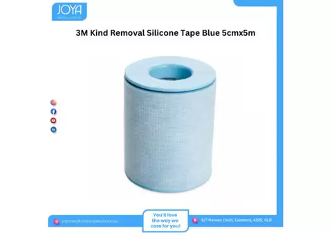 3M Kind Removal Silicone Tape Blue 50mmx5m | Joya Medical Supplies