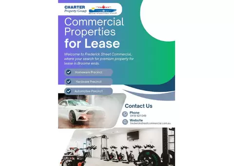 Commercial Properties for Lease in Broome | Frederick Street Commercial