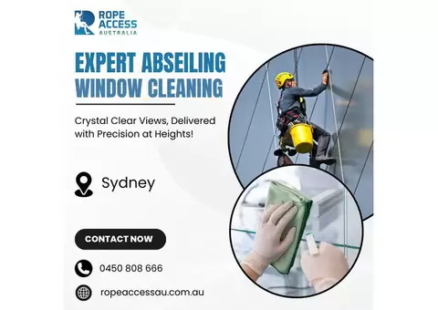 Expert Abseiling Window Cleaning in Sydney