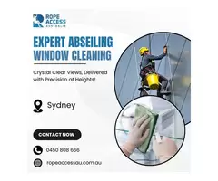 Expert Abseiling Window Cleaning in Sydney