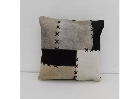Buy Genuine Cowhide Cushions from Boho Eclectica