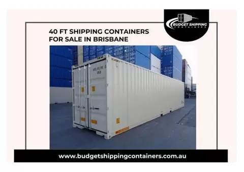 40 Ft Shipping Containers for Sale Brisbane – Great Deals Available!