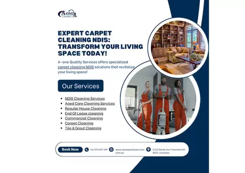 Deep Clean Comfort: Expert NDIS Carpet Cleaning Services in Adelaide