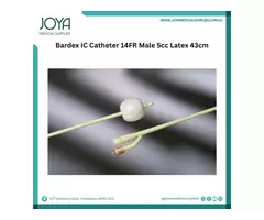 Bardex IC Catheter 14FR Male 5CC Latex 43cm | Australia - Joya Medical Supplies