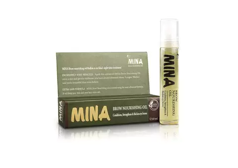 Mina Ibrow Brow Growth Nourishing Oil 10ml [ Roll On ] | Eyebrow Nourishing Oil