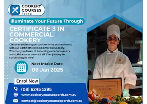 Step Into Culinary Excellence With Cert III In Commercial Cookery At Cookery Academy