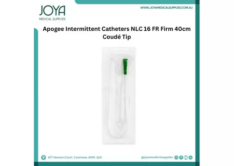 Apogee Intermittent Catheters NLC 16 FR Firm 40cm Coudé Tip - Australia