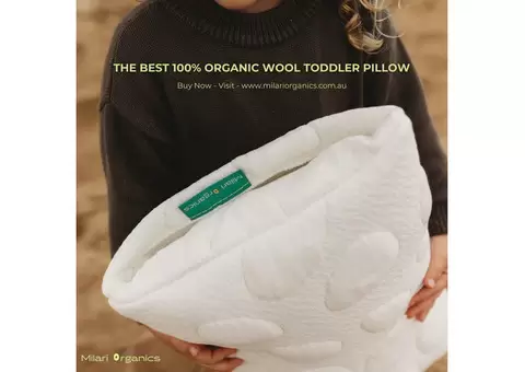 Organic wool toddler pillow for newborn babies !