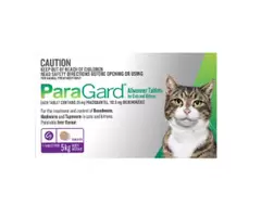 Paragard Allwormer For Cats & Kittens 5kg 4 tablets