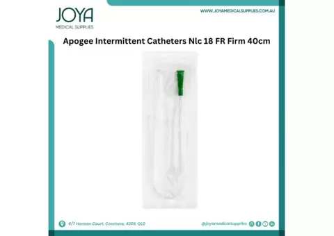 Apogee Intermittent Catheters Nlc 18 FR Firm 40cm - Australia