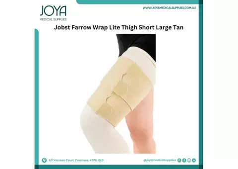 Jobst Farrow Wrap Lite Thigh Short Large Tan | oya Medical Supplies