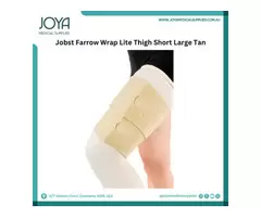 Jobst Farrow Wrap Lite Thigh Short Large Tan | oya Medical Supplies